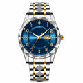 New Men's Luxury Quartz Watch Stainless Steel Band Alloy Case Luminous Waterproof 50m Sapphire Crystal Glass 41mm Pointer