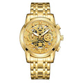 Cross-border Explosions Golden Seton Brand Men's Fashion High-end Luminous Waterproof Hollow Alloy Pointer Stainless Steel Band