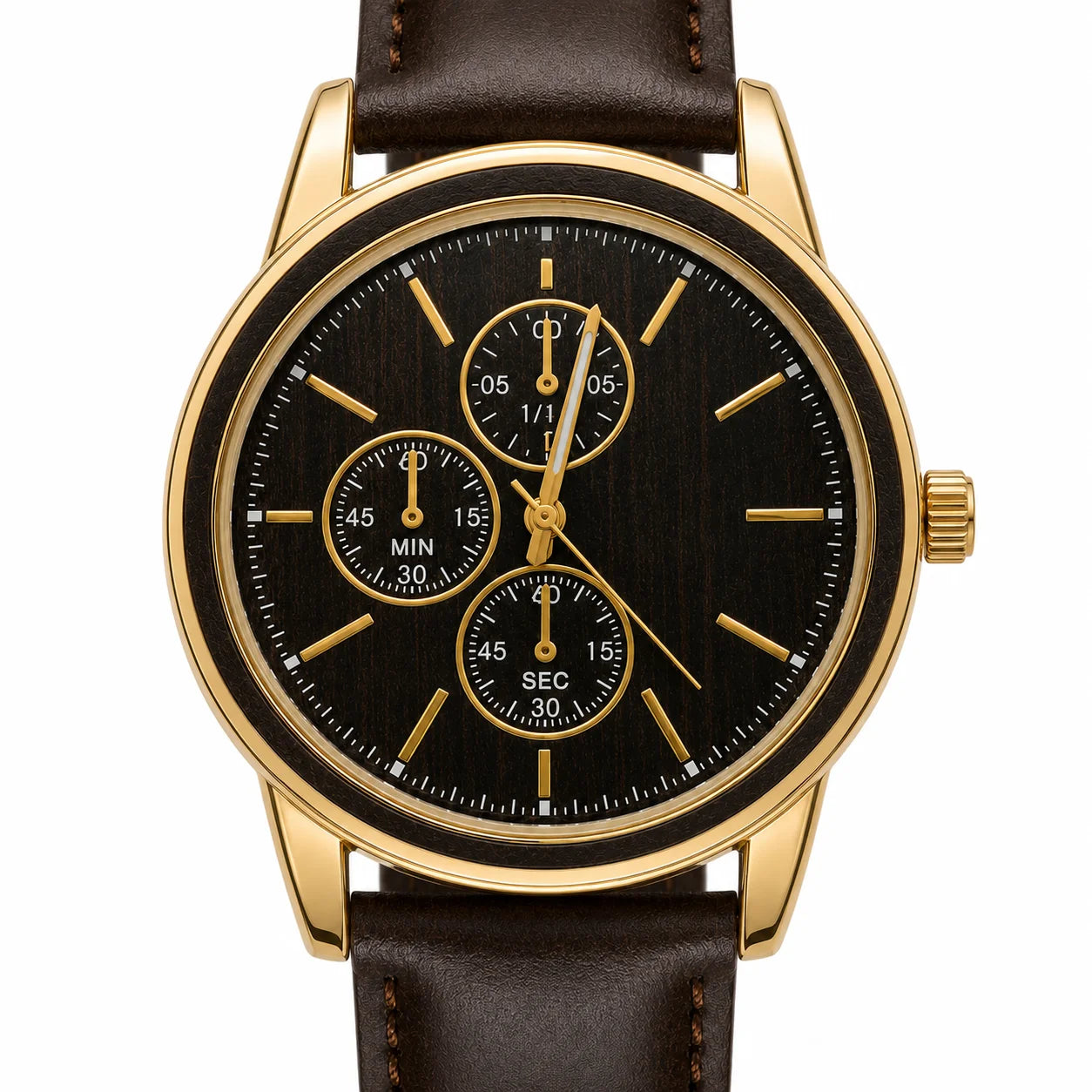 OEM Custom Logo Extra Large Round Quartz Analog Glass Watch Stainless Steel Case Metal Strap 45mm Dial Wholesale Sports