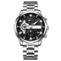 Multifunctional Best-selling Diamond-pattern Mens Watch; High-end Luminous Waterproof Quartz Watch Alloy 10mm Pointer Stainless