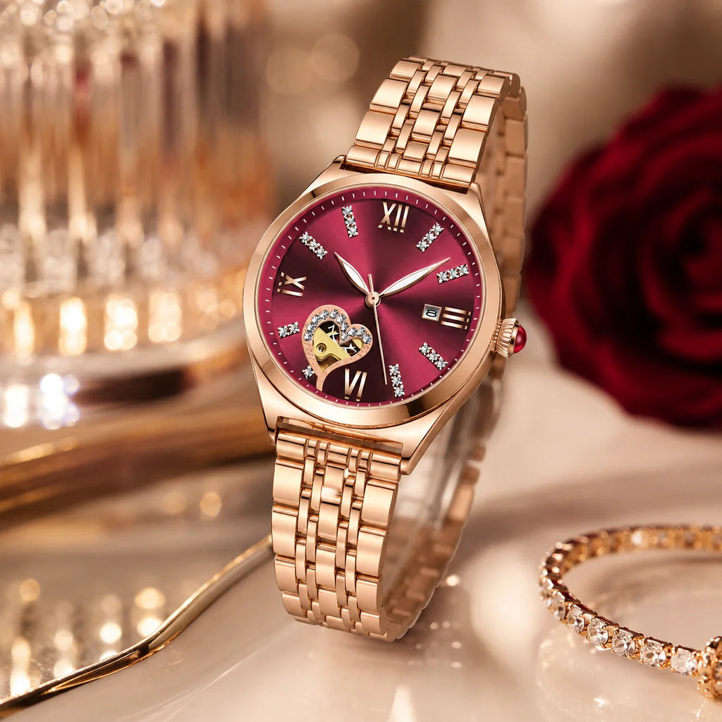 New Waterproof Luminous 31mm Pointer Leisure Ladies Watch Alloy Stainless Steel Band Quartz Movement 30M Water Resistant Korean
