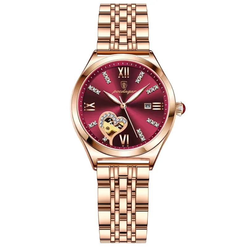 New Waterproof Luminous 31mm Pointer Leisure Ladies Watch Alloy Stainless Steel Band Quartz Movement 30M Water Resistant Korean