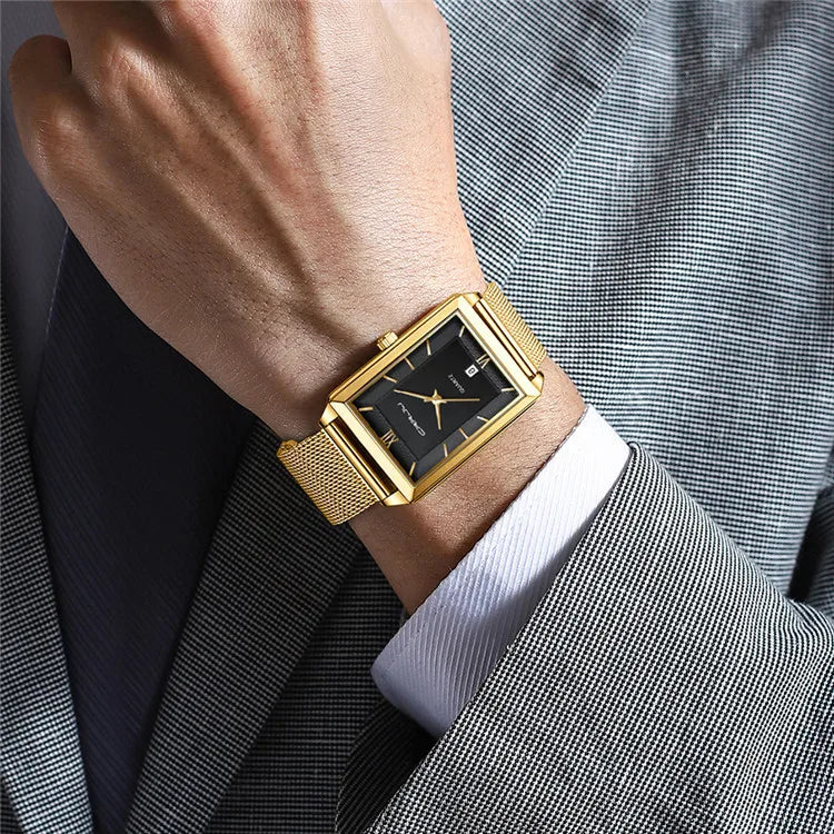 Men's Watch Pearl Quartz Acrylic Band Analog Dial Water Resistant Casual Business Fashionable Minimalist Design for Men Women