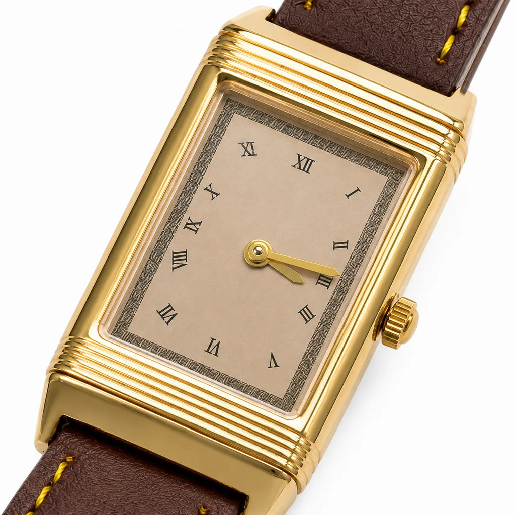 OEM Custom Logo Men's Quartz Watch Rectangle Alloy Case Glass PU Leather Strap Wholesale for Business Casual Wear