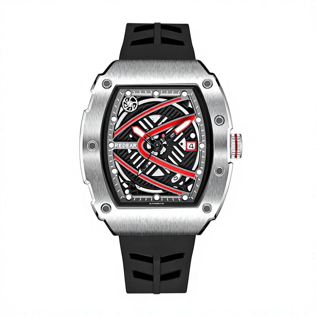 Custom High-end Men's Mechanical Watch Japan MIYOTA Citizen Movement 50m Water Resistant Stainless Steel Luminous Silicone 45mm