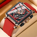 New Luxury Men's Watch Silicone Band Water Resistant Simple Leisure Style Distinctive Multifunctional Analog Quartz Movement