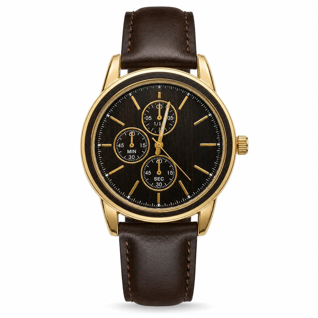 OEM Custom Logo Extra Large Round Quartz Analog Glass Watch Stainless Steel Case Metal Strap 45mm Dial Wholesale Sports