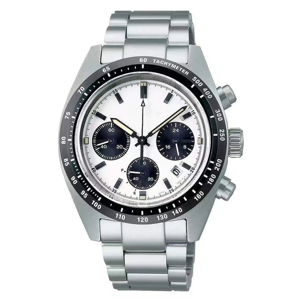 Eco-Friendly Stainless Steel Alloy Quartz Pointer Display Six-Hand Multifunction 40mm Men's Watch