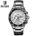 New Cross-Border Men's Sports Six-Hand Luminous 100m Water Resistant Stainless Steel Watch Exercise Quartz 43mm 10mm Case