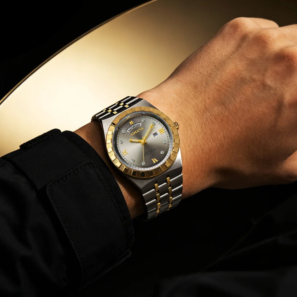 Luxury Men's Quartz Watch 40mm Pointer Dial Stainless Steel Band Acrylic Case Mineral-Strengthened Glass 30M Water Resistant Box