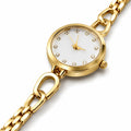 Women's Fashion Quartz Watch Alloy Case Glass Dial Stainless Steel Buckle Jewelry Clasp Metal Strap Splash Resistant Wholesale