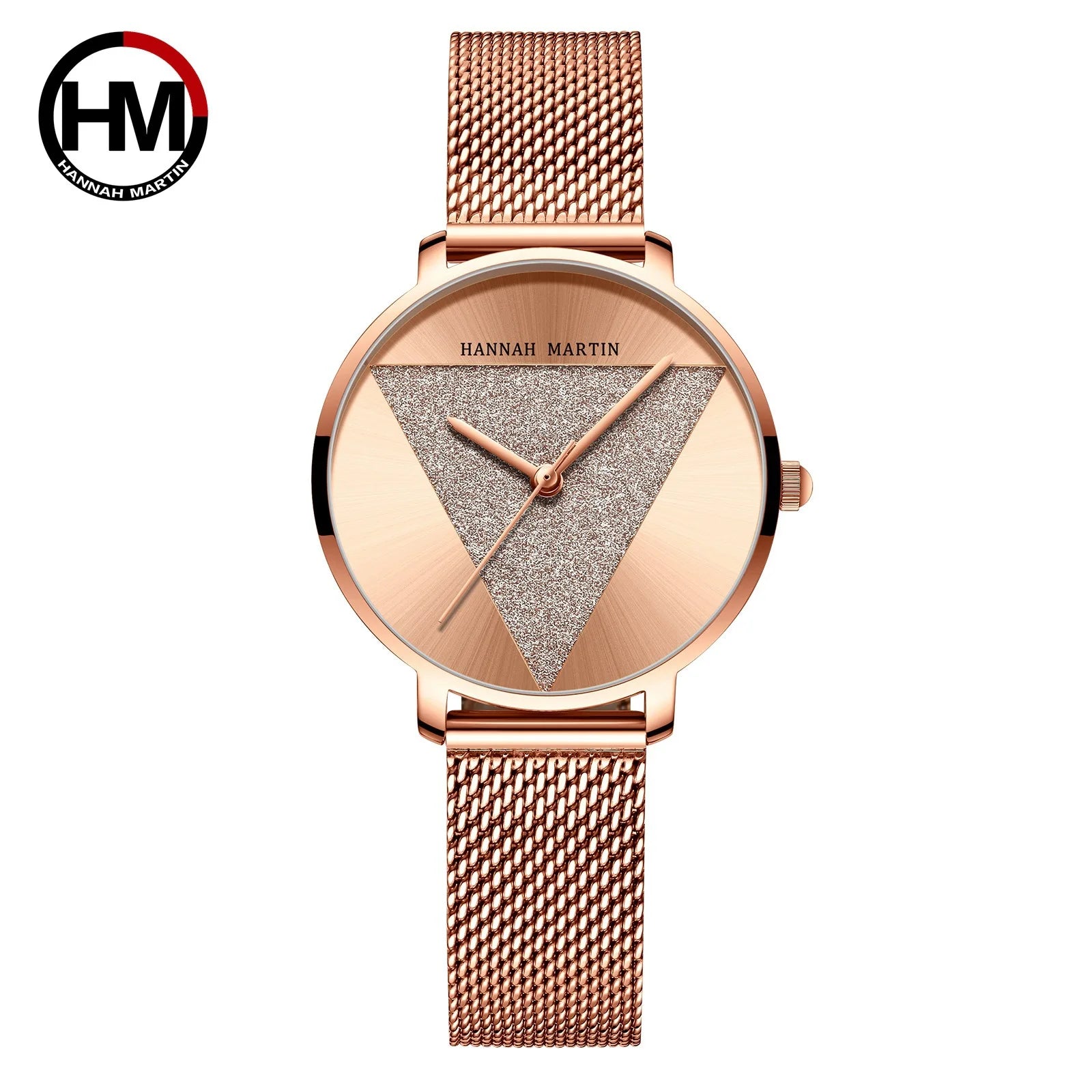 Japanese Quartz Movement Ladies Watch Alloy Case Stainless Steel Band Pointer Dial Leisure Style 33mm Water Resistant