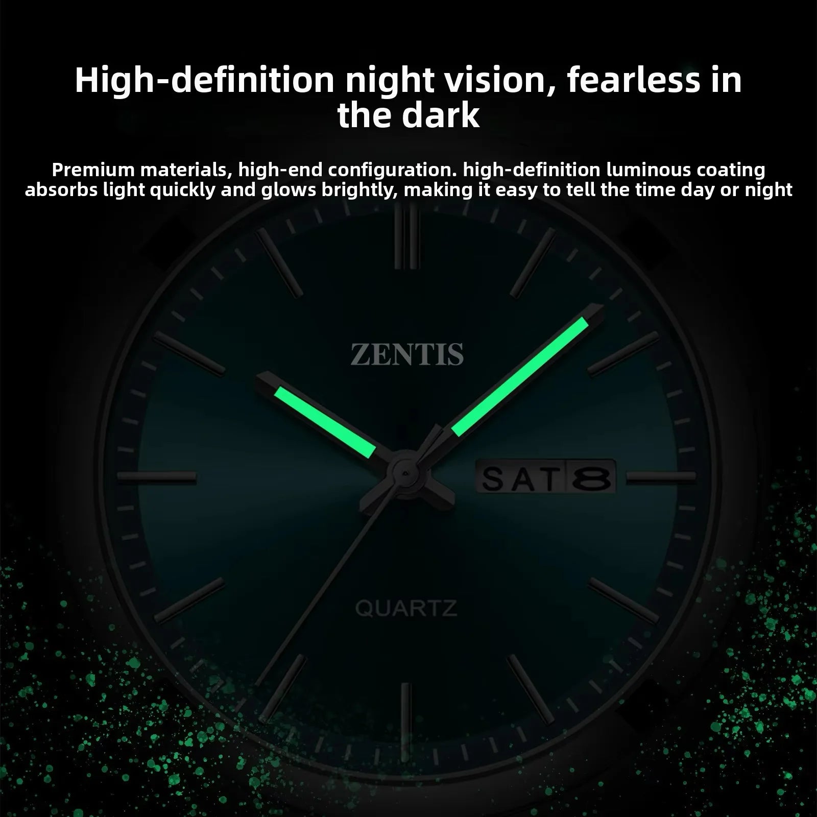 For New Lightweight Men's Alloy Case 5mm Stainless Steel Strap 50m Water Resistant Luminous Quartz Business Wristwatch 930