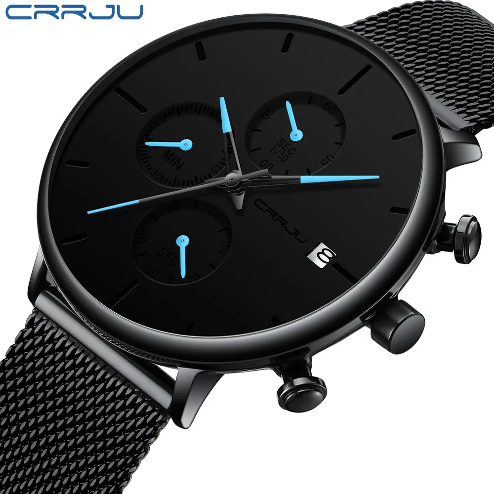Men's Hot Sale Luxury Casual Alloy Case Acrylic Band Analog Quartz Movement Waterproof Fashionable Personalized Student Watch