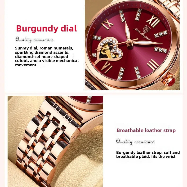 New Waterproof Luminous 31mm Pointer Leisure Ladies Watch Alloy Stainless Steel Band Quartz Movement 30M Water Resistant Korean