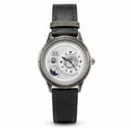 OEM Custom Logo Men's Quartz Watch Round Stainless Steel Case Glass Dial PU Leather Strap Wholesale for Business Casual Wear