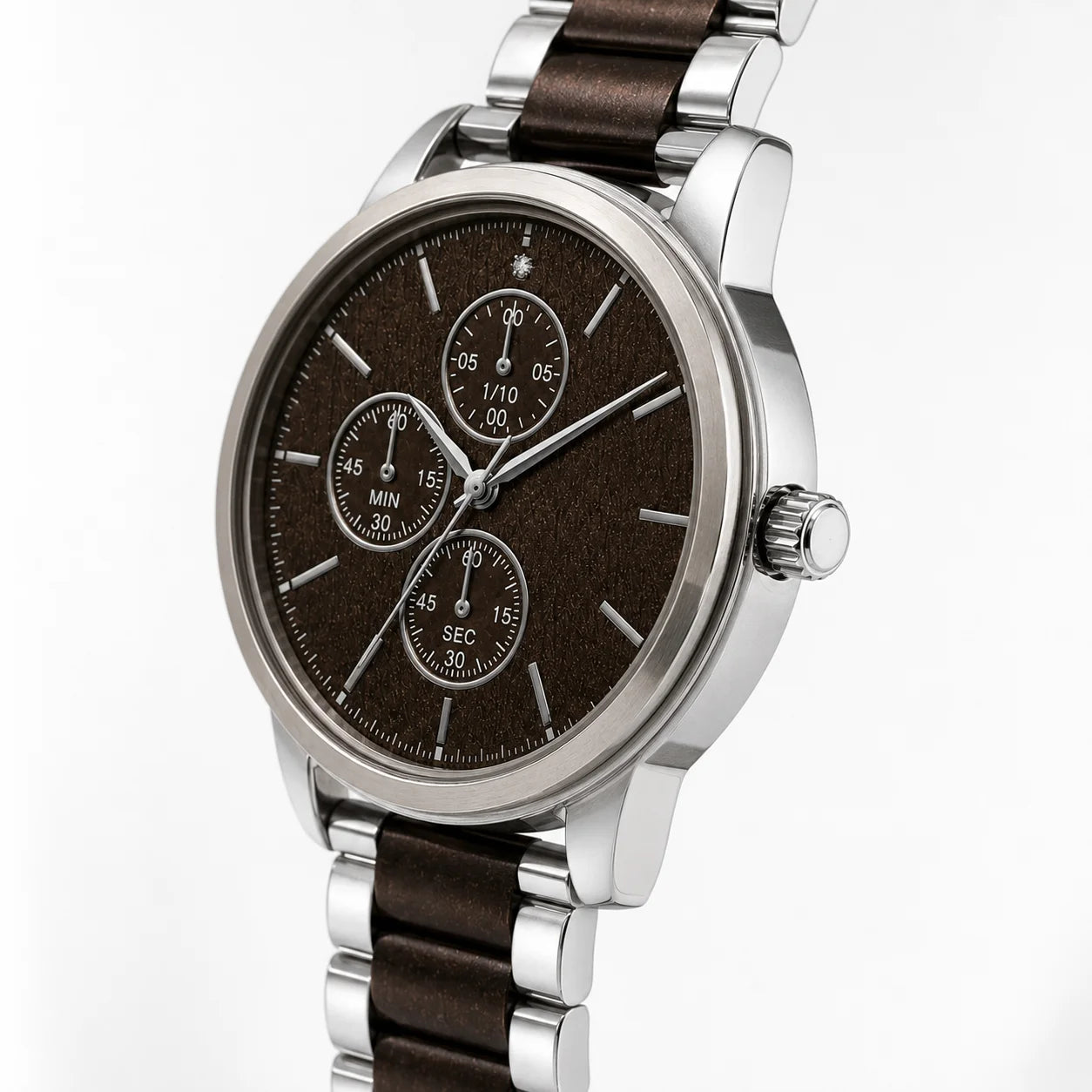 OEM Custom Logo Extra Large Round Quartz Analog Watch Alloy Case Glass Dial Metal Strap 45mm Wholesale Men