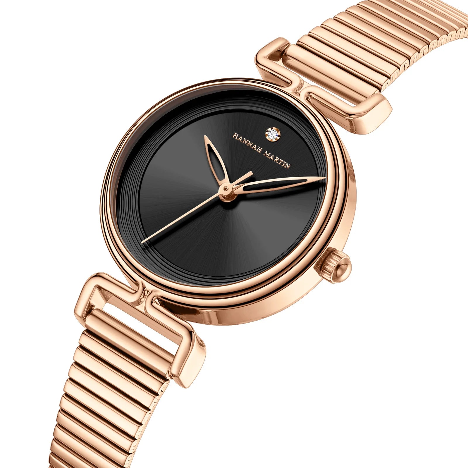 Cross-border New-style Womens Watch Fashionable Minimalist Light Luxury European American Retro Niche Stainless Steel Pointer