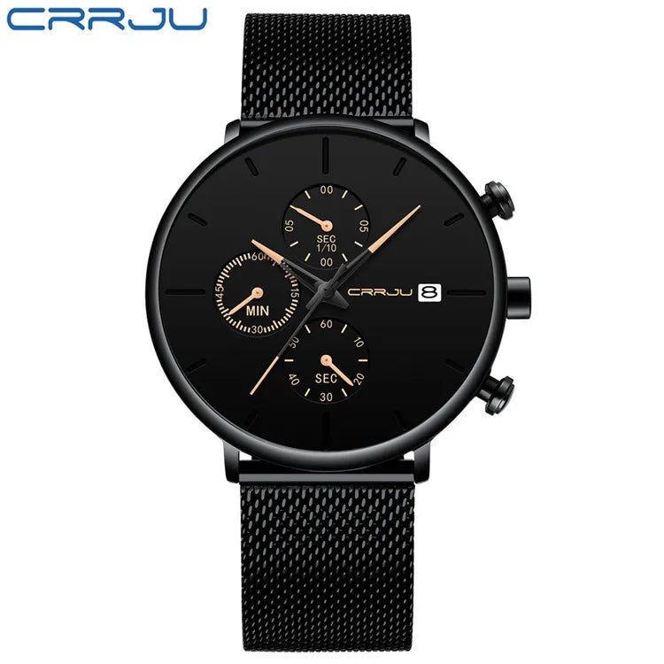 Men's Hot Sale Luxury Casual Alloy Case Acrylic Band Analog Quartz Movement Waterproof Fashionable Personalized Student Watch