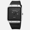Time Beauty Fashion Square Men's Quartz Watch Zinc Alloy Case Mineral-reinforced Glass Mirror TPU Band Pin Buckle Waterproof 30M