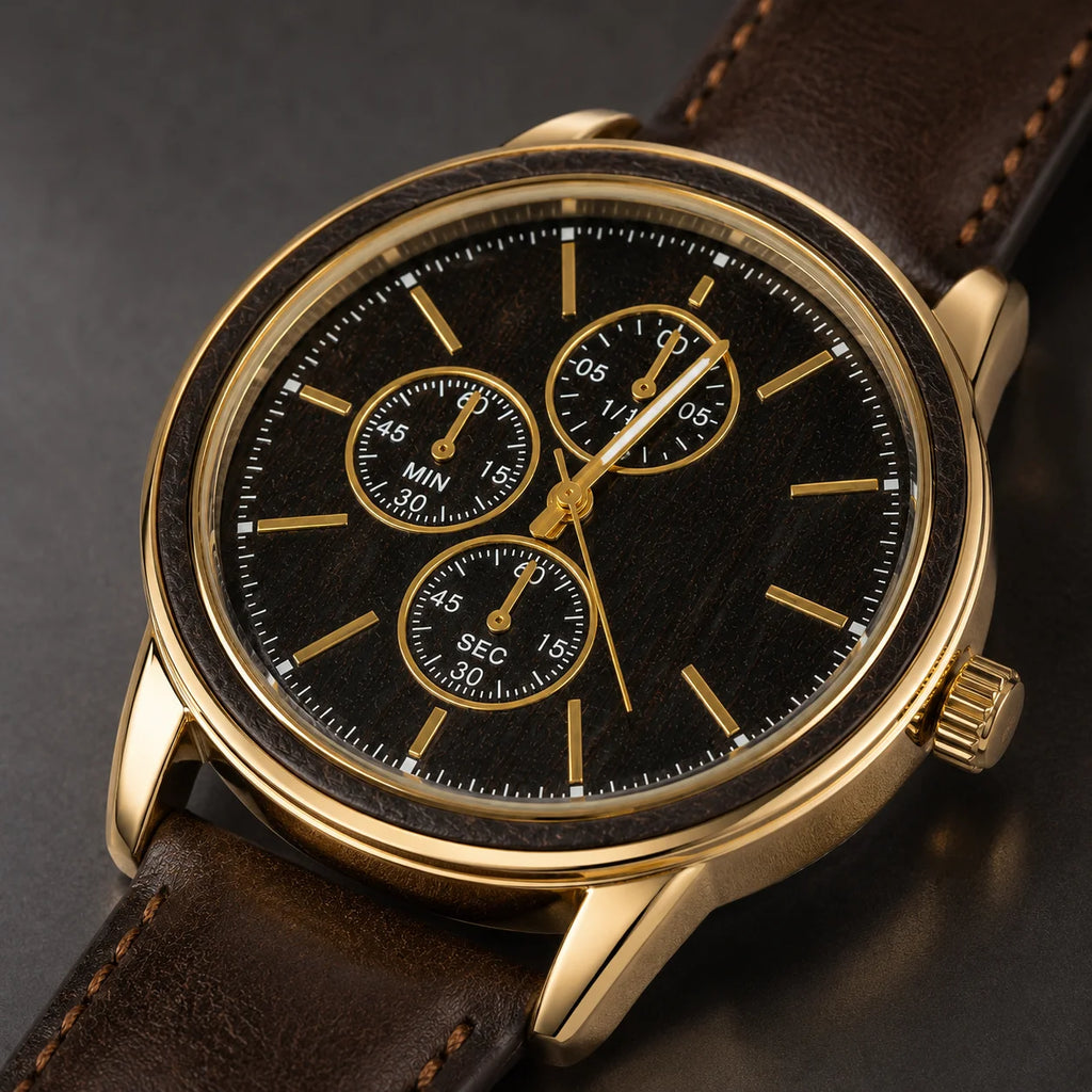 OEM Custom Logo Extra Large Round Quartz Analog Glass Watch Stainless Steel Case Metal Strap 45mm Dial Wholesale Sports