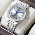 Men's Watch Casual Premium-Looking Alloy Case Water-Resistant Quartz Movement Creative Arabic-Saudi-Style Business Design