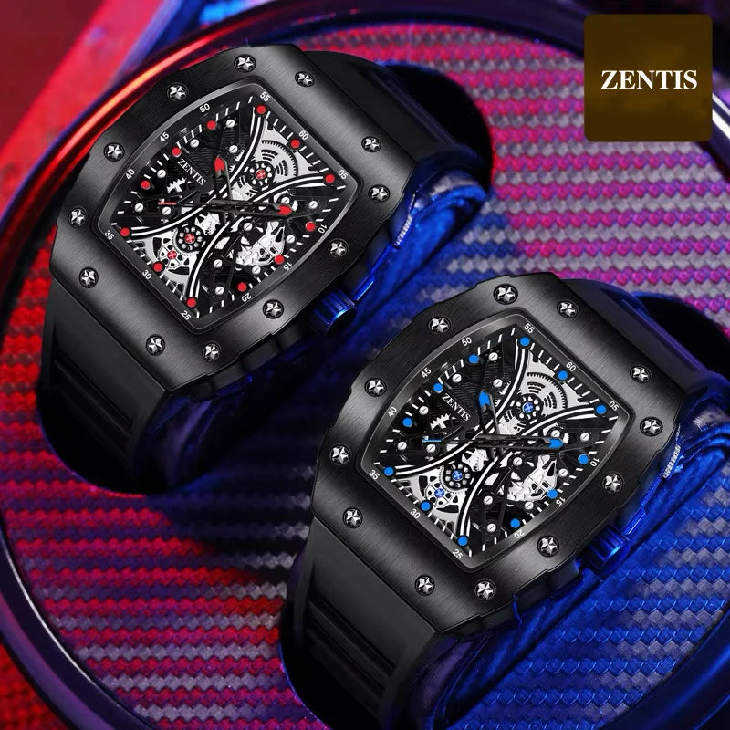 Watches Wholesale Waterproof Quartz Silicone 10mm Stainless Steel Case Pointer Trendy Men's 30M Water Resistant