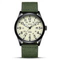Mens Unisex Military Sport Alloy Case Nylon Strap Luminous Fashion Analog Quartz Watch