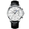 LOUIE JUELEN Live-Stream Bestseller Fashion Business Three-Hand Chronograph Pointer 41mm Alloy Quartz Leather Watch Men 30M