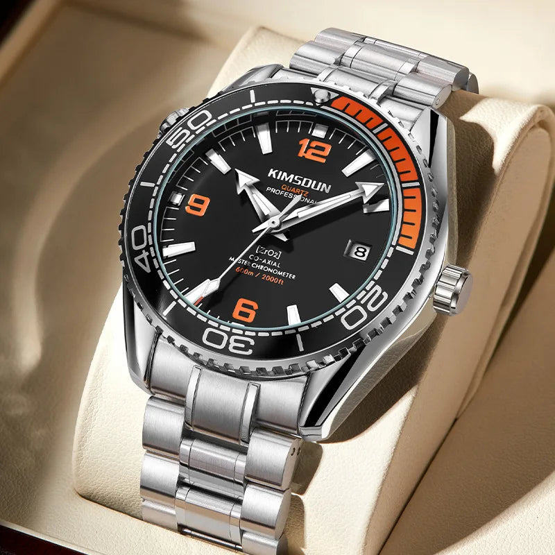 Cross-border Bestseller Premium Brand Mens Quartz Watch Luminous 30M Waterproof Business Alloy Case Wholesale