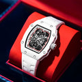 Cross-border Bestseller Ultra-Thin Fashionable Unique Mens Watch Luminous Silicone Barrel-Shaped Quartz Watch 30M Water