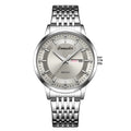 Automatic Quartz Men's Watch Hollow Waterproof 30M Water Resistant Tide Luminous Pointer Double Calendar Trembles Cross-Border