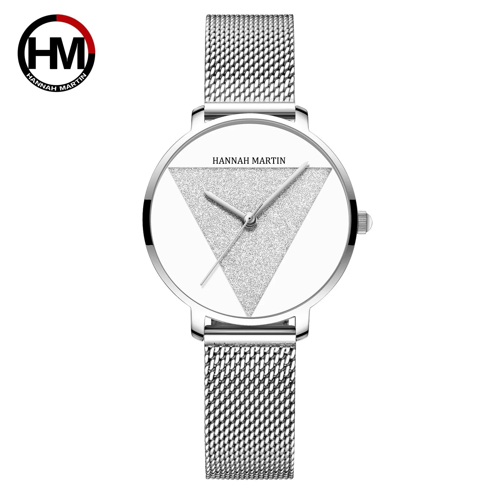 Japanese Quartz Movement Ladies Watch Alloy Case Stainless Steel Band Pointer Dial Leisure Style 33mm Water Resistant