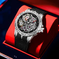 Roger Series Men's Watch Large Dial Personalized Luminous Silicone Band Alloy Case 30M Water Resistant Cross-border Watch