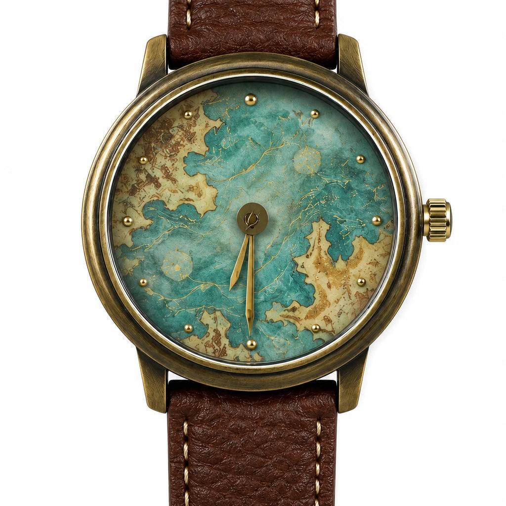 OEM Custom Logo Men's Quartz Analog Glass Watch Round Alloy Case PU Leather Strap Wholesale for Business Professional
