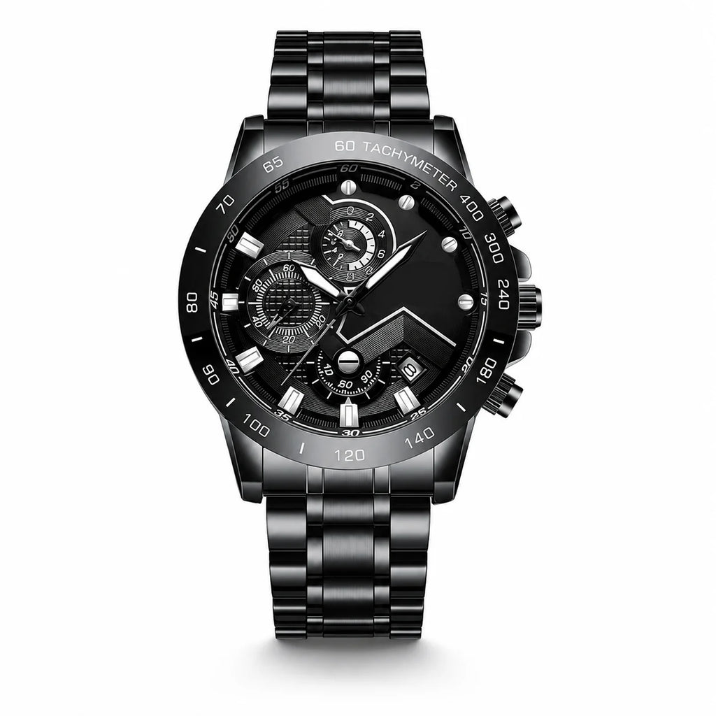 Factory-Supported Stainless Steel Watch Customization Small-Lot OEM/ODM Logo Quartz Fashion Men's Timepieces 44mm Pointer Dial