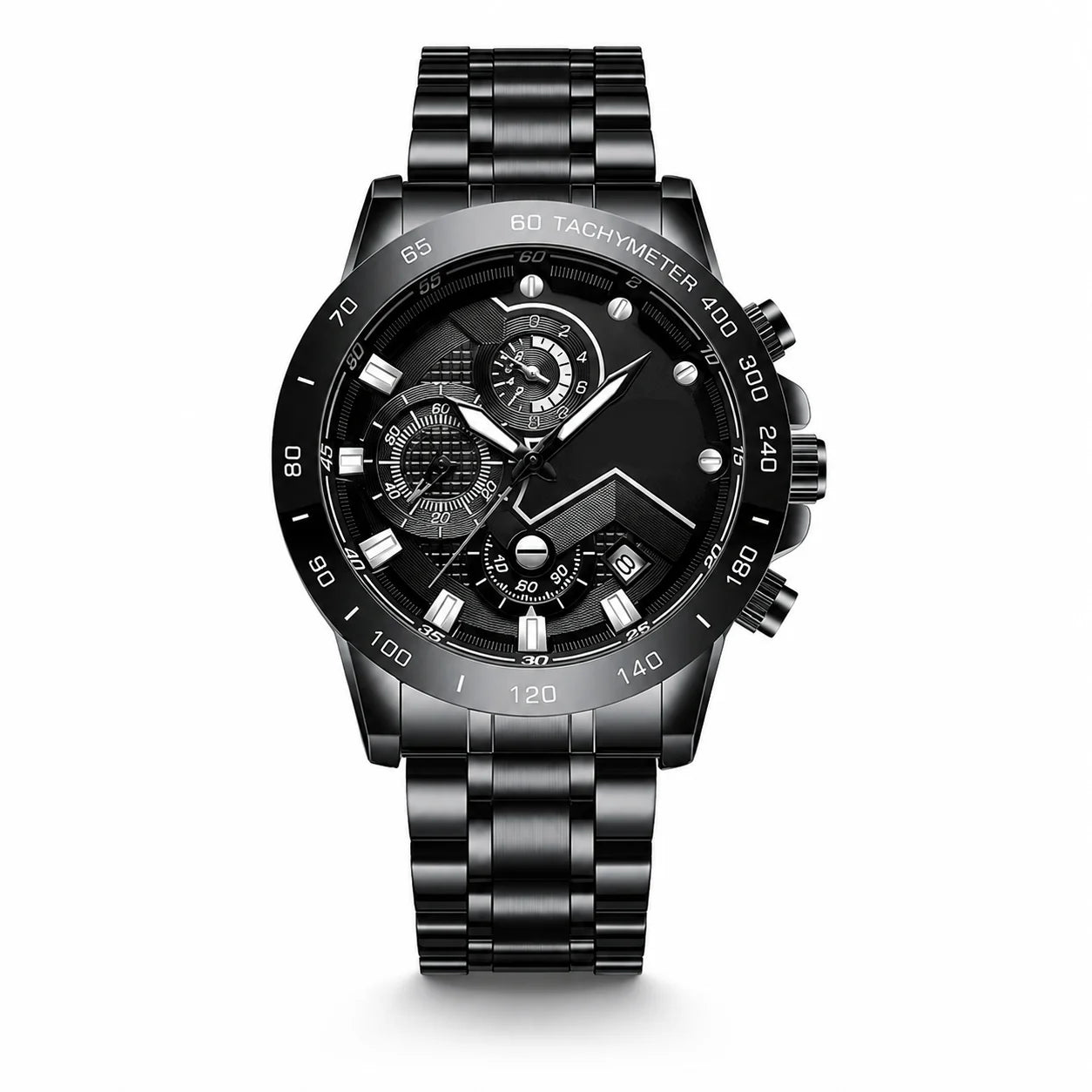 Factory-Supported Stainless Steel Watch Customization Small-Lot OEM/ODM Logo Quartz Fashion Men's Timepieces 44mm Pointer Dial