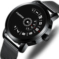 Fully Automatic Digital Quartz Men's Watch Non-Mechanical Korean-style Waterproof 10m Trendy Stainless Steel Band Alloy 10mm