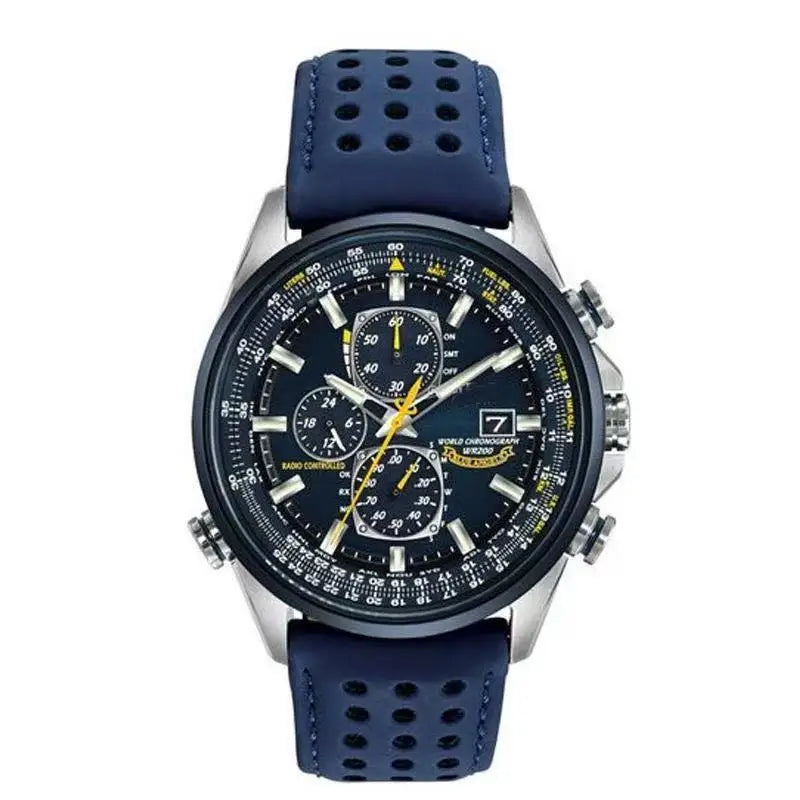High-end Men's Stainless Steel Quartz Chronograph Watch with Pointer Dial Business Style 10m Water Resistant