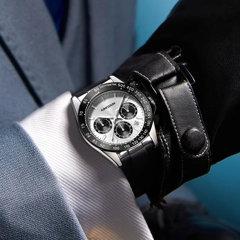 Quartz Chronograph 30M Waterproof Silicone Band -style Business-style