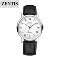 Eco-Friendly Leather Band Alloy Case 9mm Thickness Men's Quartz Watch Advanced Sense Wholesale Decorative Simple Pointer Dial
