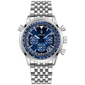 Brand Trendy Fashion Mens Watch Three-Hole Six-Hand Quartz Chronograph Multifunctional Business Waterproof Luminous Calendar Box