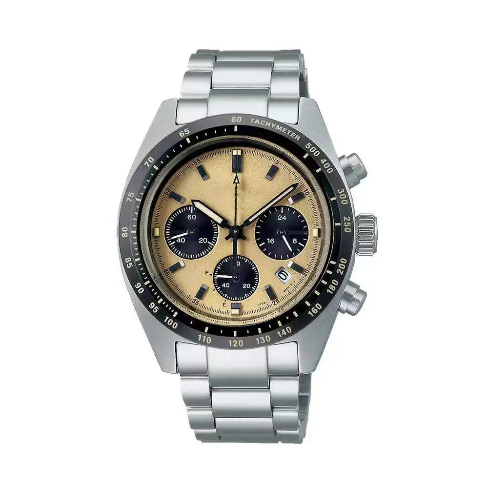 Eco-Friendly Stainless Steel Alloy Quartz Pointer Display Six-Hand Multifunction 40mm Men's Watch