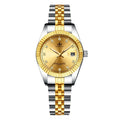 Men's Luxury Quartz Luminous Watch Calendar Function Stainless Steel Bracelet 10m Water Resistant 40mm