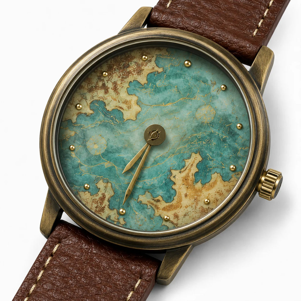 OEM Custom Logo Men's Quartz Analog Glass Watch Round Alloy Case PU Leather Strap Wholesale for Business Professional