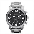 Men's Nate Quartz Analog Chronograph Oversized Stainless Steel Watch