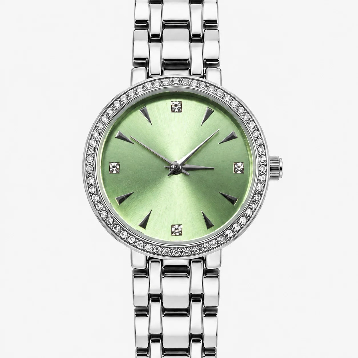 OEM Custom Logo Ladies Quartz Watch Alloy Case Glass Dial Splash Resistant Stainless Steel Buckle Metal Strap Wholesale Daily