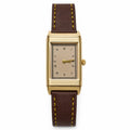 OEM Custom Logo Men's Quartz Watch Rectangle Alloy Case Glass PU Leather Strap Wholesale for Business Casual Wear