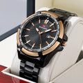 Cross-border Shopee Men's Leisure Calendar Watch 47mm Alloy Stainless Steel Pointer Dial Luminous 30M Water Resistant Quartz