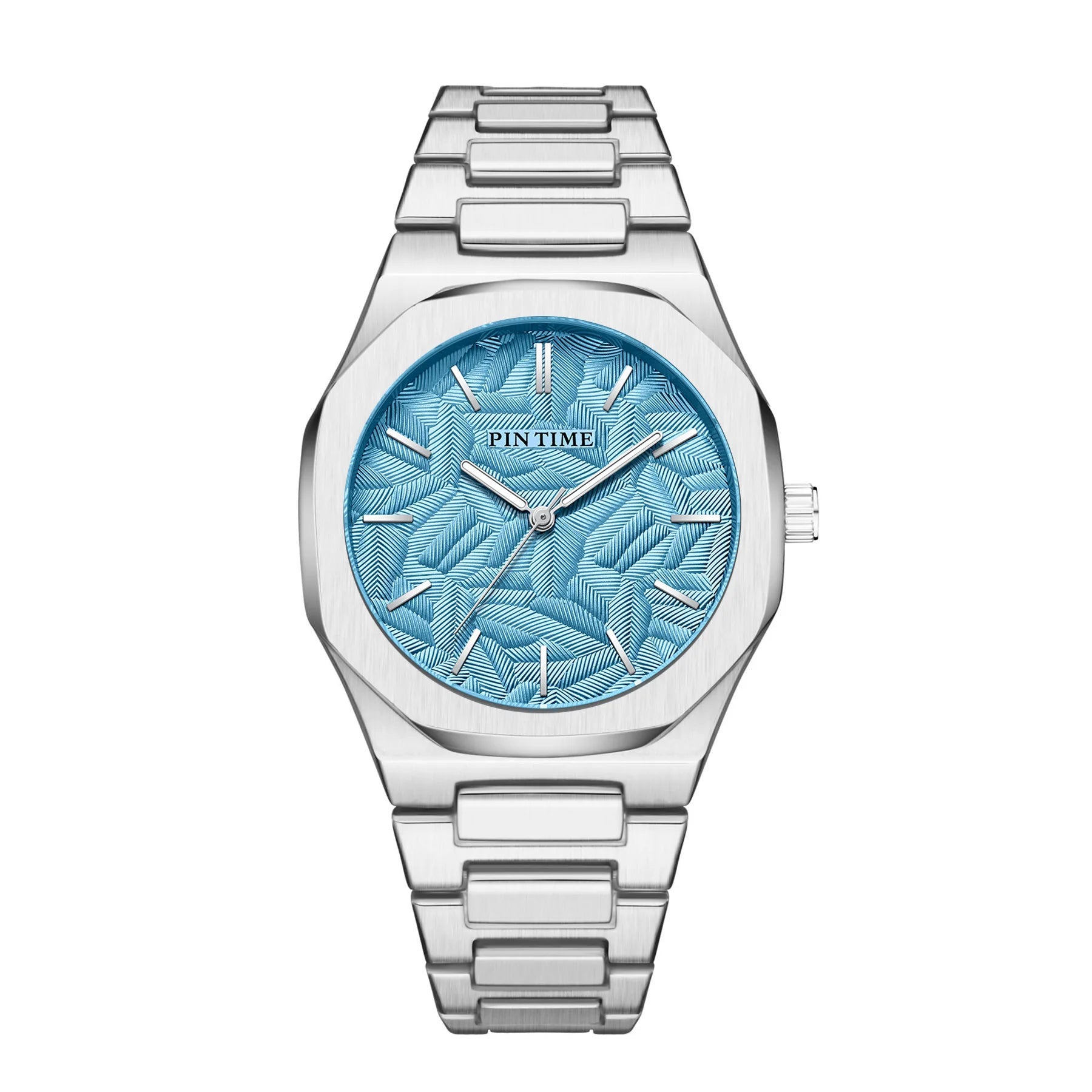 Luxury Fashionable Business Men's Watch Three-Dimensional Embossed Leaf Design Alloy Case 30M Water Resistant Quartz
